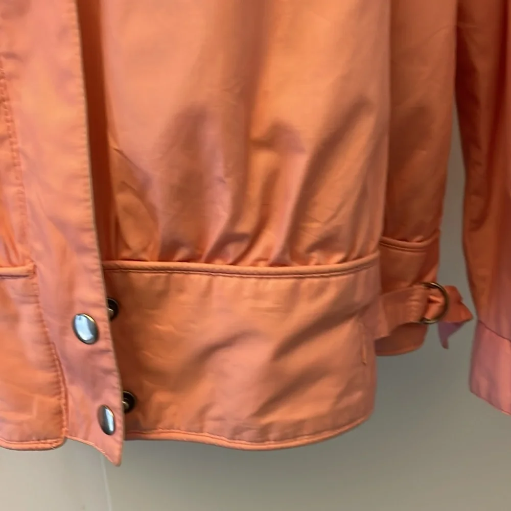 Pink vintage Members Only puffed sleeve jacket size L 13/14 - Picture 4 of 11